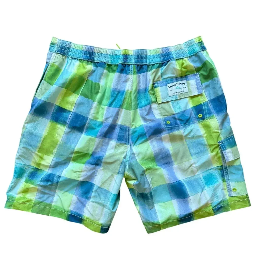 Tommy Bahama Board Shorts XL UPF 30 Baja Harbor Cove Maui Blue